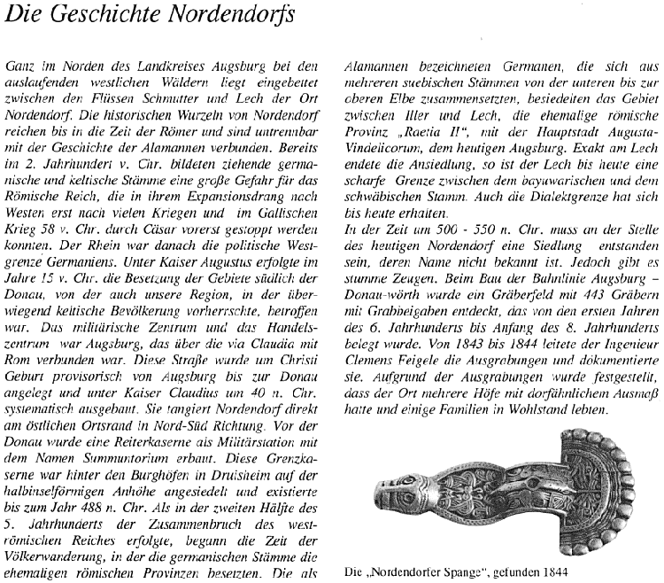 Geschichte von Nordendorf